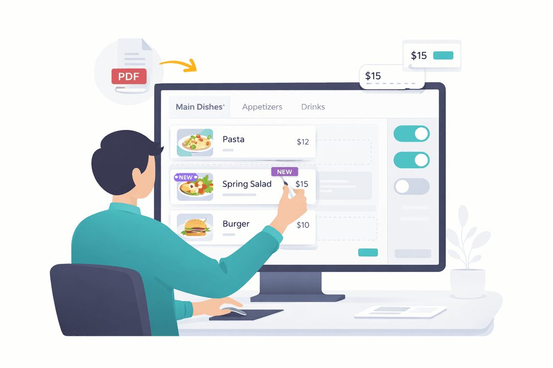 Real-Time Menu Control